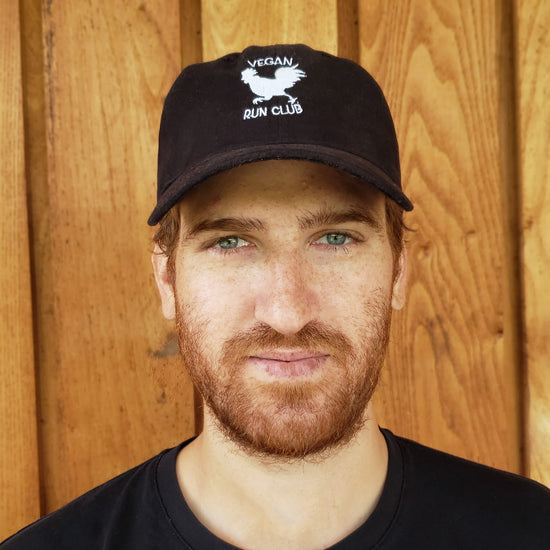 Vegan Run Club Hat (Black)