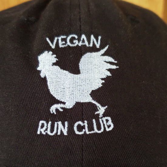 Vegan Run Club Hat (Black)